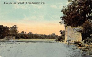LPS74 FREMONT Ohio Sandusky River Postcard
