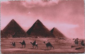 Egypt Cairo The Pyramids of Giza Vintage RPPC C154