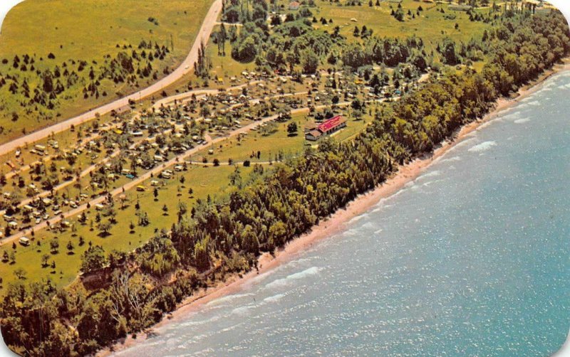 MANISTEE, MI Michigan  ORCHARD BEACH STATE PARK CAMPGROUND  Roadside  Postcard
