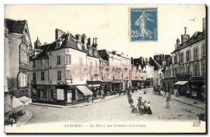 Old Postcard Auxerre Place des Grandes Fontaines