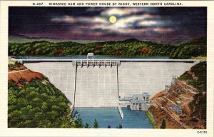 Postcard DAM SCENE Cherokee North Carolina NC AL1343