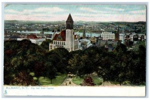 1910 City Hall from Capitol Albany New York NY Oilette Tuck Art Postcard 