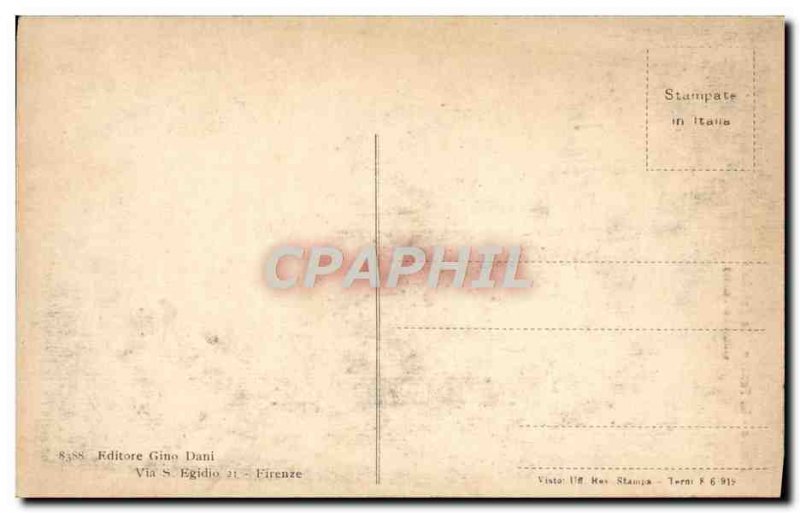 Old Postcard Firenze Fucciala Della Cattedrale