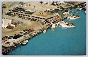 Virginia Beach VA Henrys Seafood Restaurant Aerial View Postcard S22