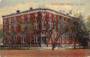 Central City Nebraska Ratcliff Hotel Vintage Postcard AA12640