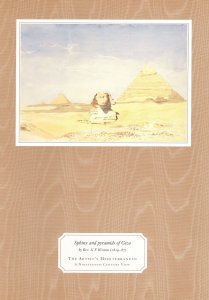 Sphinx Egyptian Pyramids Weston Victorian Painting Arcadia Ship 1999 Menu