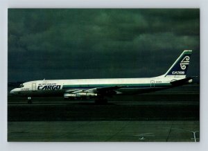 Aviation Airplane Postcard Air New Zealand Airlines Cargo Douglas DC-8 52F G15