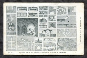 dc1804 - ROME c1905-10 Pagan & Christian Catacombs Postcard
