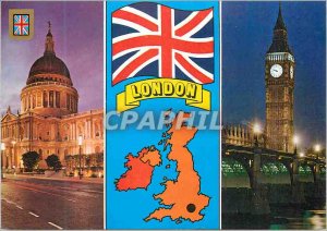 'Modern Postcard Greeting from London St Paul''s Cathedral'