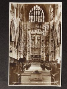 Hampshire WINCHESTER Cathedral Tomb of Rufus - Old RP Postcard By W.Scott
