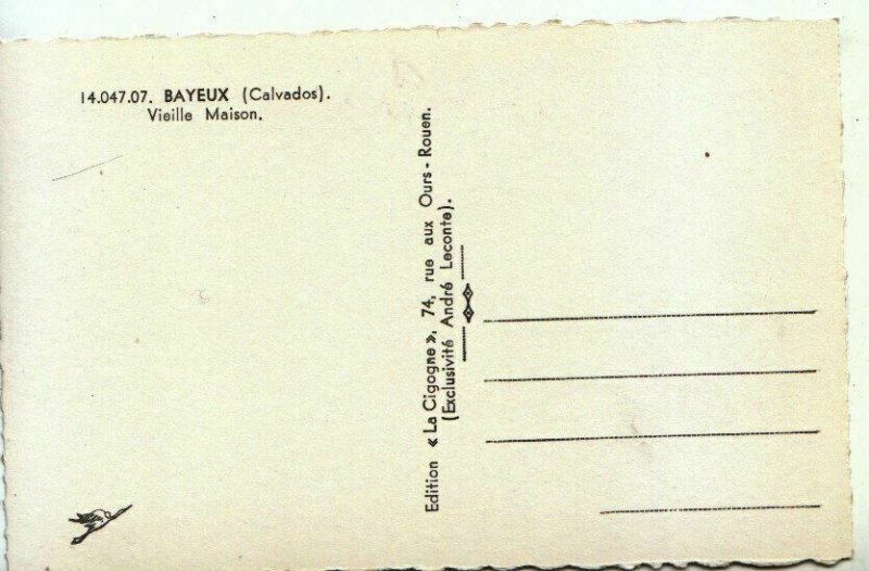 France Postcard - Bayeux - Vieille Maison - Ref 10829A