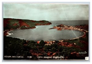 RPPC Tinted Port General View Vista Del Puerto Mallorca Spain UNP Postcard S15