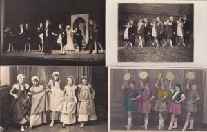 Children Dancers Dancing Norwich 4x Antique Theatre Postcard s