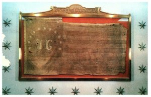 Oldest Stars and Stripes Flag in Existence Bennington Museum Vermont Postcard