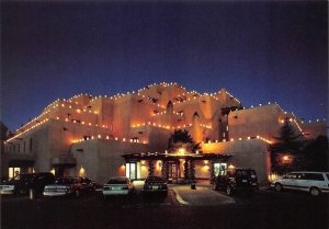 Santa Fe, NM New Mexico  THE INN AT LORETTO HOTEL Night Lights  4' X 6' Postcard