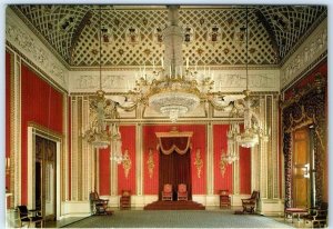 Postcard - Throne Room, Buckingham Palace, London, England