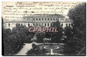 Old Postcard Stuttgart Technische Hochschule