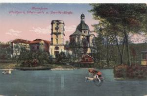 B80347 mannheim stadtpark sternwarte u jesuitenkirche  germany  front/back image