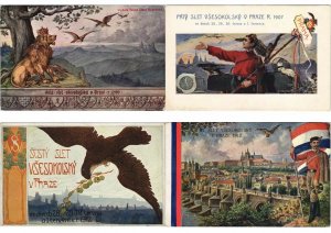 SOKOL SPORT CZECHSLOVAKIA with LOT of BETTER 150 Vintage Postcards (L3763)