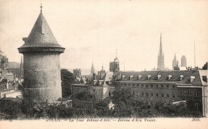 Vintage Postcard Rouen Castle Jeanne D'Arc Tower Rouen France