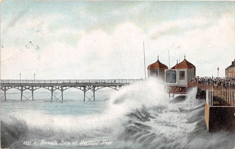 BR58453 rough sea at redcar pier   uk