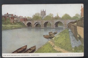 Herefordshire Postcard - The Wye Bridge and Cathedral, Hereford   RS18721