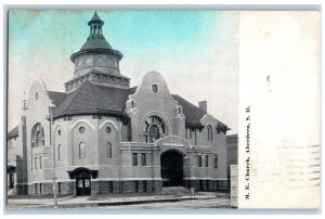 1919 Methodical Episcopal Church Building Aberdeen South Dakota Antique Postcard