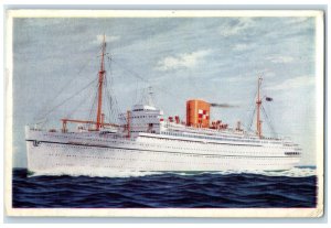 1955 Canadian Pacific Liner Empress Of Australia Liverpool England EN Postcard