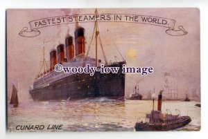 LS0106 - Cunard Liner - Aquitania ?  - Poster Advert postcard