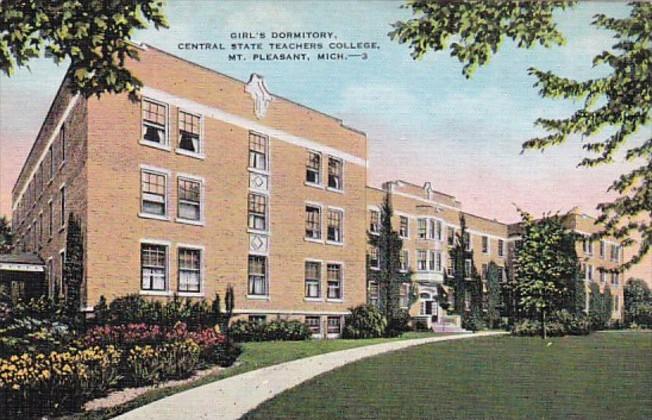 Michigan Mt Pleasant Girl's Dormitory Central State Teachers College