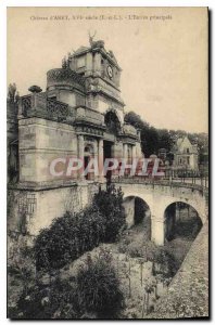 Old Postcard Chateau d'Anet century XVI E and L The main entrance