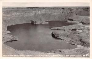 GRAND COULEE STATE PARK~DRY FALLS 417' HIGH-175' DEEP~REAL PHOTO POSTCARD 1930s