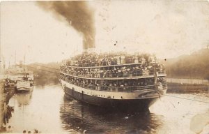 Unidentified Real Photo Steamer Ship 