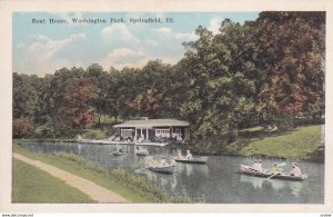 SPRINGFIELD, Illinois, 1900-1910's; Boat House, Washington Park