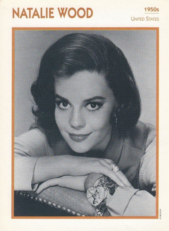 Natalie Wood Astrology American Actor Rare Italian 8 x 5 Film Photo Card