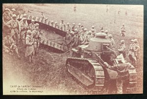 Mint France Real Picture Postcard Pre WW2 Camp Larzac Combat Tanks Maneuvers