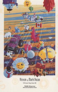 Clown Snowman Dog Hot Air Balloon Bears 1998 Kodak Postcard