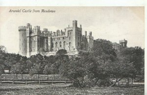 Sussex Postcard - Arundel Castle from Meadows - Ref TZ9342