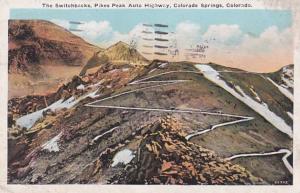 Colorado Colorado Springs The Switchbacks Pikes Peak Auto Highway 1925