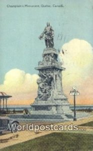 Champlain's Monument Quebec Canada 1934 