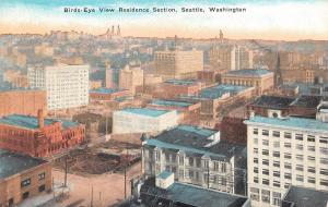 SEATTLE, WA  Washington   RESIDENCE SECTION Bird's Eye View   c1910's Postcard