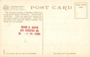 Needles California Santa Fe Bridge Detroit Pub Antique Postcard K64376