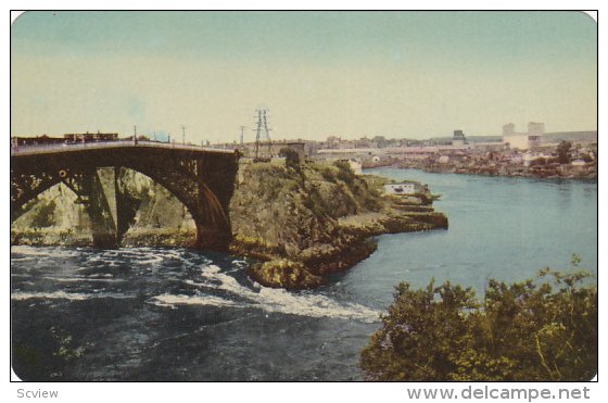 Reversing Falls at High Tide,  Saint John,  New Brunswick,   Canada,  40-60s