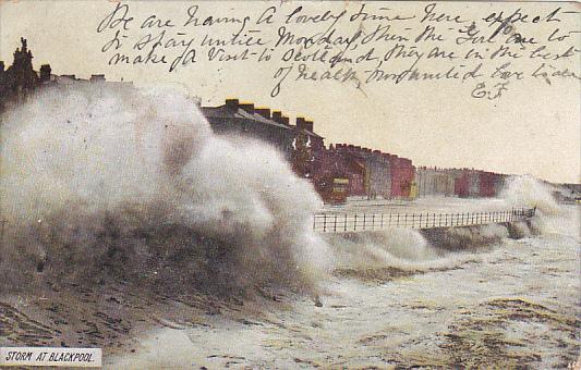 England Blackpool The Storm 1907