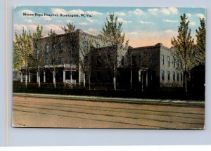 JH2/ Huntington West Virginia Postcard c1910 Mount Hope Hospital 106