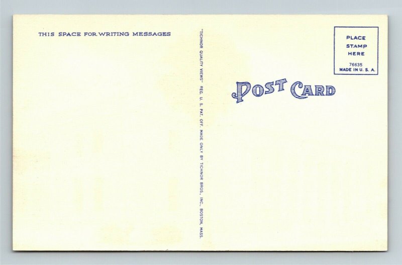 Sarasota FL, US Post Office, Linen Florida Postcard