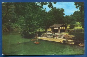 The Prades Prade Ranch Texas West Frio River Real County Swimming hole postcard