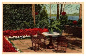 Postcard GARDEN SCENE Mobile Alabama AL AP4605