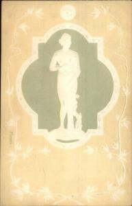Art Nouveau - Nude Woman c1900 UDB Postcard #14