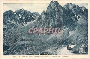 Postcard Old Env Bagneres de Bigorre Route du Tourmalet